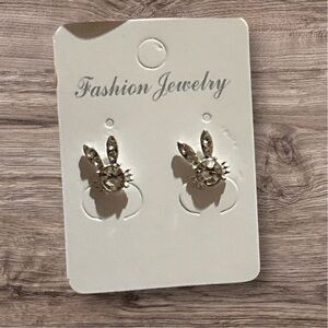 Silver Bunny Earrings